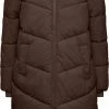 PIECES PCJAMILLA LONG PUFFER JACKET NOOS BC Dames Jas - Maat L