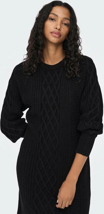 Only Jurk Onlleise Freya L/s Cable Dress Knt 15268813 Black Dames Maat - M 8 Only Jurk Onlleise Freya L/s Cable Dress Knt 15268813 Black Dames Maat - M - Afbeelding 6