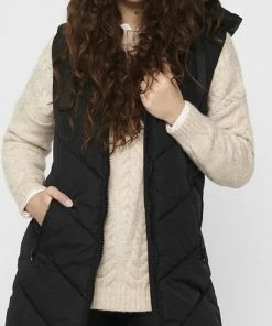 JdY JDYSKYLAR PADDED HOOD WAISTCOAT OTW Dames Jas - Maat S -Exporteren dameskleding winkel 412x840