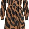 VILA VIDOGMA ZEB L/S MID CALF SHIRT DRESS/SU Dames Jurk - Maat 40