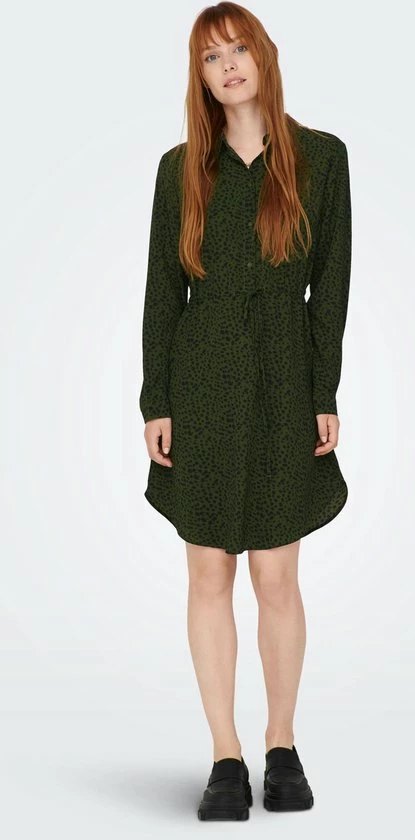 JDY JDYPIPER L/S SHIRT STRING DRESS WVN Dames Jurk - Maat L 6 JDY JDYPIPER L/S SHIRT STRING DRESS WVN Dames Jurk - Maat L - Afbeelding 4