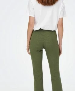 Only Broek Onlmegan Mw Flared Rib Pant Pnt 15267097 Kalamata Dames Maat - W28 X L32 -Exporteren dameskleding winkel 418x840