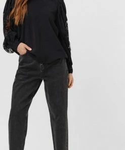 Vero Moda Blouse Vmcatinka Ls Top Wvn Ga 10256788 Black Dames Maat - M -Exporteren dameskleding winkel 419x840