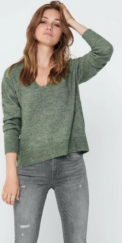 JDY JDYELANORA L/S V-NECK PULLO. KNT NOOS Dames Trui - Maat XS 6 JDY JDYELANORA L/S V-NECK PULLO. KNT NOOS Dames Trui - Maat XS - Afbeelding 4