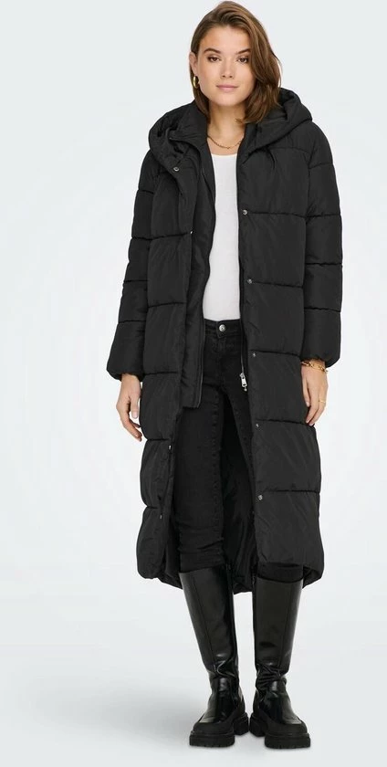 Only Jas Onlamy X Long Puffer Coat Otw 15247829 Black Dames Maat - L 5 Only Jas Onlamy X Long Puffer Coat Otw 15247829 Black Dames Maat - L - Afbeelding 3
