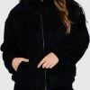 Brunotti Huntress Teddy Fleece Jas - Dames - Black - M