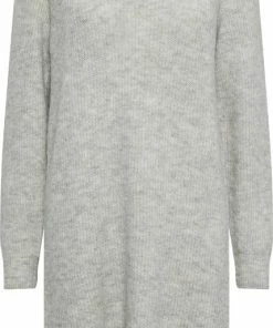 PIECES PCELLEN LS O-NECK KNIT DRESS NOOS BC Dames Jurk - Maat M