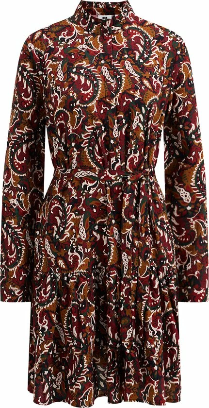 WE Fashion Dames Jurk Met Dessin En Strikceintuur 7 WE Fashion Dames Jurk Met Dessin En Strikceintuur - Afbeelding 5