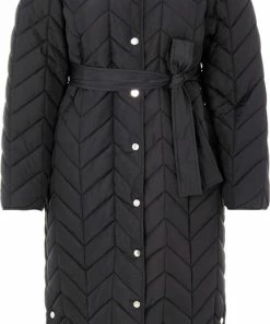 PIECES PCFAWN LONG QUILTED JACKET Dames Gequilte Jas - Maat XL