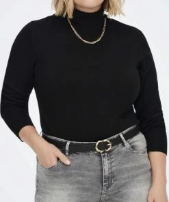 ONLY CARMAKOMA CARVENICE LIFEL/S ROLL PULLOVER KNT Dames Trui - Maat L-50/52 -Exporteren dameskleding winkel 432x840 3