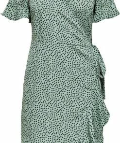 ONLY ONLOLIVIA S/S WRAP DRESS WVN NOOS Dames Jurk - Maat 40 -Exporteren dameskleding winkel 433x840 2