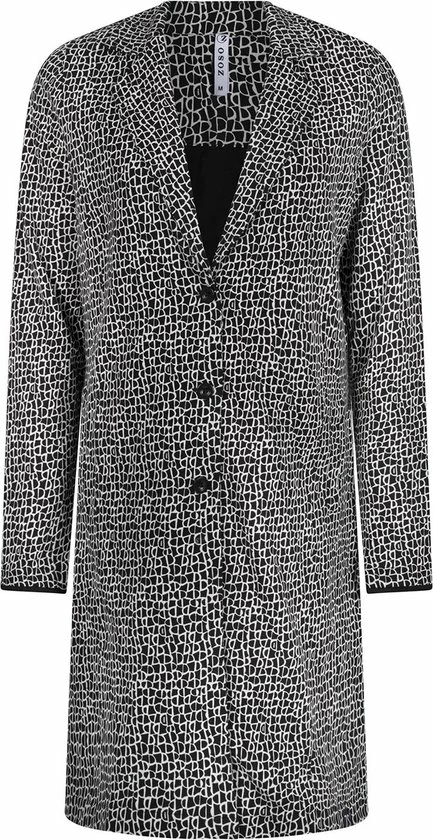 Zoso Blazer Miranda Long Blazer 224 Black/offwhite Dames Maat - M 3 Zoso Blazer Miranda Long Blazer 224 Black/offwhite Dames Maat - M