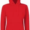 Fruit Of The Loom Vrouwen Dames Fit Sweatshirt Met Capuchon / Hoodie (Rood)