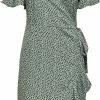 ONLY ONLOLIVIA S/S WRAP DRESS WVN NOOS Dames Jurk - Maat 40