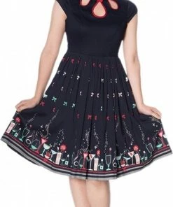 Dancing Days Flare Jurk -M- CHRISTMAS COCKTAILS Blauw