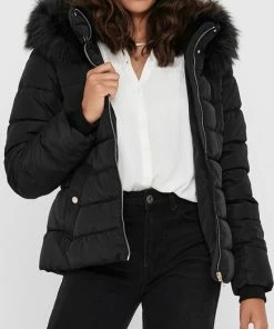 ONLY ONLCAMILLA QUILTED FURHOOD JACKET CC OTW Dames Jas - Maat XL -Exporteren dameskleding winkel 436x840 4