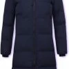 Matogla Puffer Jacket Dames Lang Getailleerd - 8606 - Blauw
