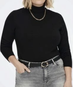 ONLY CARMAKOMA CARVENICE LIFEL/S ROLL PULLOVER KNT Dames Trui - Maat L-50/52 -Exporteren dameskleding winkel 441x840 5