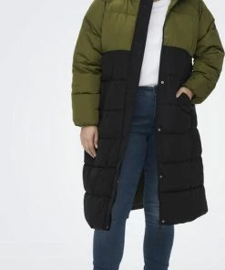 ONLY CARMAKOMA CARBECCA LONG PUFFER OTW Dames Gequilte Jas - Maat M-46/48 -Exporteren dameskleding winkel 446x840 3
