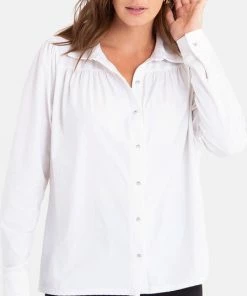 Witte Blouse Van Je M'appelle - Dames - Travelstof - Maat S - 6 Maten Beschikbaar -Exporteren dameskleding winkel 448x840 1