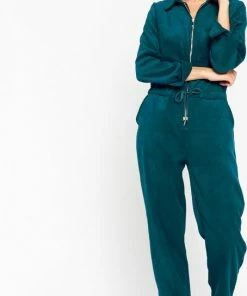 LOLALIZA Corduroy Boiler Suit - Groenblauw - Maat 42 -Exporteren dameskleding winkel 454x840 5