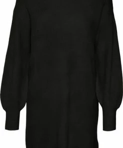 VERO MODA VMFILENE LS ROLLNECK DRESS Dames Jurk - Maat M