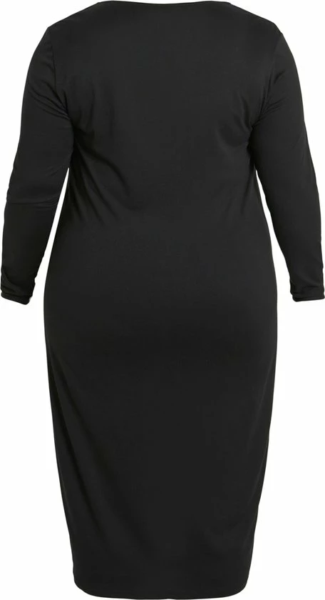 EVOKED VILA VILUANA V-NECK L/S MIDI DRESS/CUR Dames Jurk - Maat 50 4 EVOKED VILA VILUANA V-NECK L/S MIDI DRESS/CUR Dames Jurk - Maat 50 - Afbeelding 2