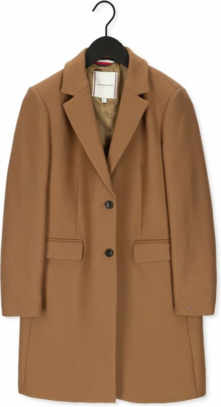Tommy Hilfiger Wool Blend Classic Coat Jassen - Bruin 4 Tommy Hilfiger Wool Blend Classic Coat Jassen - Bruin - Afbeelding 2