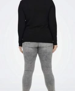 ONLY CARMAKOMA CARVENICE LIFEL/S ROLL PULLOVER KNT Dames Trui - Maat L-50/52 -Exporteren dameskleding winkel 457x840 4