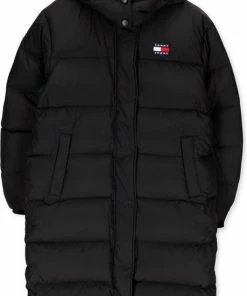 Tommy Jeans - Dames Jas Winter Alaska Long Puffer Jacket - Zwart - Maat M -Exporteren dameskleding winkel 459x840 3