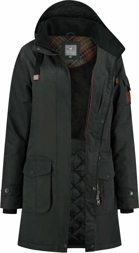 MGO Leisure Wear MGO Jools Parka - Gewatteerrde Damesjas Met Teddy Voering - Zwart - Maat XXXL 9 MGO Leisure Wear MGO Jools Parka - Gewatteerrde Damesjas Met Teddy Voering - Zwart - Maat XXXL - Afbeelding 7