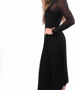 Ambika Glow Plissé Rok | Rok Dames | Party | Glitter Stof | Elastieken Band | Kleur Zwart | Maat M -Exporteren dameskleding winkel 463x840 13