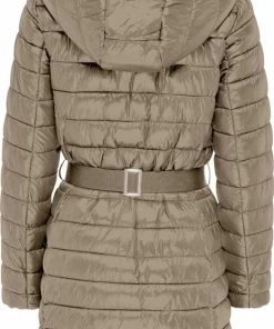 ONLY ONLSCARLETT QUILTED BELTED COAT CC OTW Dames Jas - Maat XL -Exporteren dameskleding winkel 463x840 3