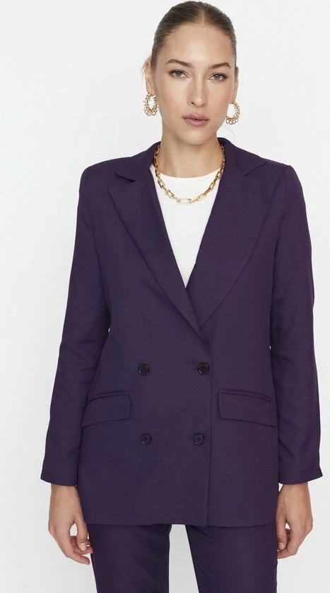 Trendyol Vrouwen Standaard Double-breasted Blazer 7 Trendyol Vrouwen Standaard Double-breasted Blazer - Afbeelding 5