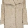 Urban Classics Dames Soft Sherpa Coat Zand
