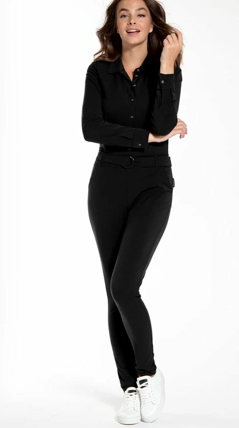 Zwarte Jumpsuit Van Je M'appelle - Dames - Travelstof - Maat 2XL - 2 Maten Beschikbaar 9 Zwarte Jumpsuit Van Je M'appelle - Dames - Travelstof - Maat 2XL - 2 Maten Beschikbaar - Afbeelding 7