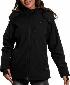 Sailwind Verwarmde Jas / Soft Shell / Dames / Zwart Incl. Powerbank -Exporteren dameskleding winkel 481x840 6