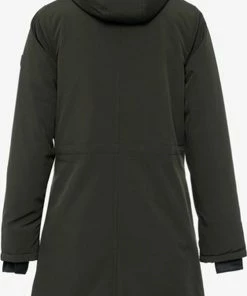 Kjelvik Dames Softshell Parka - Groen - Maat XL - Winddicht - Ademend Materiaal -Exporteren dameskleding winkel 487x840 2