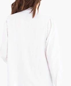 Witte Blouse Van Je M'appelle - Dames - Travelstof - Maat S - 6 Maten Beschikbaar -Exporteren dameskleding winkel 489x840