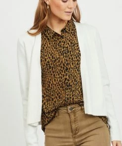 VILA VIRIL SHORT L/S KNIT CARDIGAN-NOOS Dames Vest - Maat L -Exporteren dameskleding winkel 491x840
