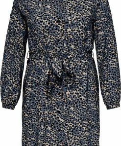 ONLY CARMAKOMA CARLOLLILISE LS SHIRT DRESS AOP BF Dames Jurk - Maat 44