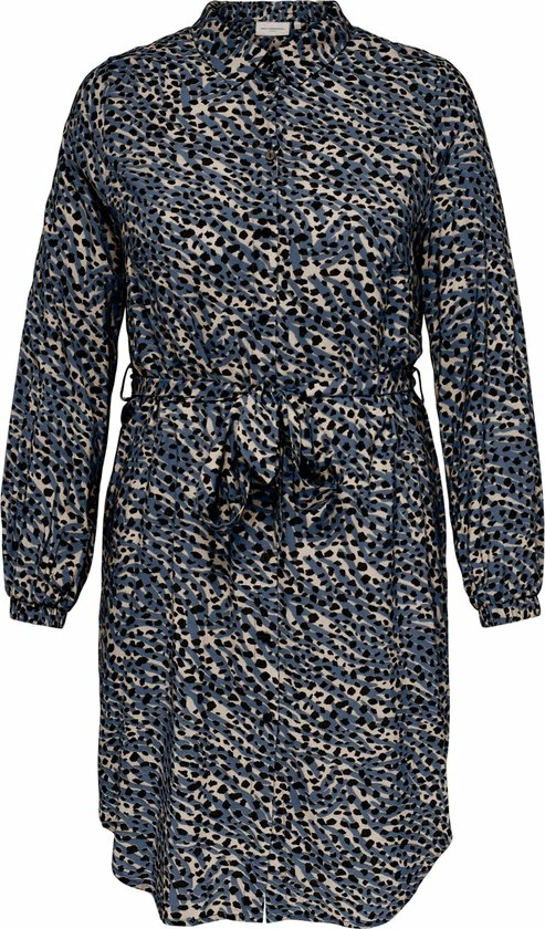 ONLY CARMAKOMA CARLOLLILISE LS SHIRT DRESS AOP BF Dames Jurk - Maat 44 3 ONLY CARMAKOMA CARLOLLILISE LS SHIRT DRESS AOP BF Dames Jurk - Maat 44