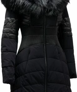 Guess New Oxana Jacket Dames Winterjas - Zwart - Maat S -Exporteren dameskleding winkel 496x840