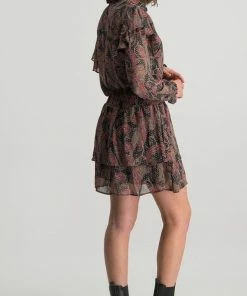 Colourful Rebel Zina Jurk Roze Dames - Basic Fit - Polyester - S -Exporteren dameskleding winkel 497x840 7