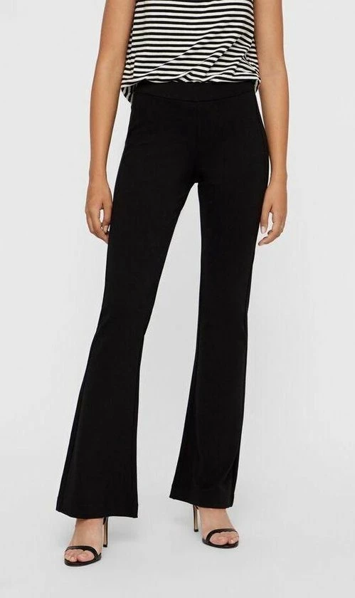VERO MODA VMKAMMA NW FLARED JERSEY PANT NOOS Dames Broek - Maat 34M 4 VERO MODA VMKAMMA NW FLARED JERSEY PANT NOOS Dames Broek - Maat 34M - Afbeelding 2
