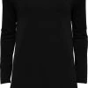 ONLY ONLMILA LACY L/S LONG PULLOVER KNT NOOS Dames Trui Zwart - Maat XL