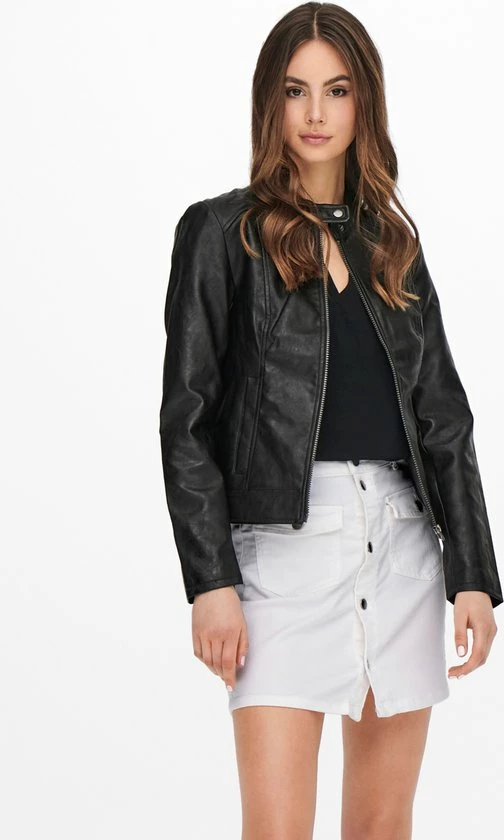 JDY JDYEMILY FAUX LEATHER JACKET OTW NOOS Dames Jas - Maat 42 7 JDY JDYEMILY FAUX LEATHER JACKET OTW NOOS Dames Jas - Maat 42 - Afbeelding 5