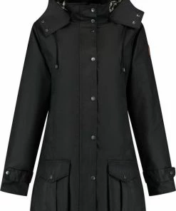 MGO Leisure Wear Kate Wax Parka Outdoorjas Dames - Maat XL