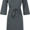 Zoso 224 Antoinette Jaquard Dress Petrol/Black