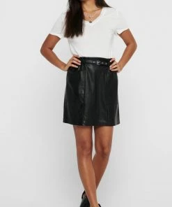 ONLY ONLHEIDI FAUX LEATHER SKIRT OTW NOOS Dames Rok - Maat M -Exporteren dameskleding winkel 511x840 7